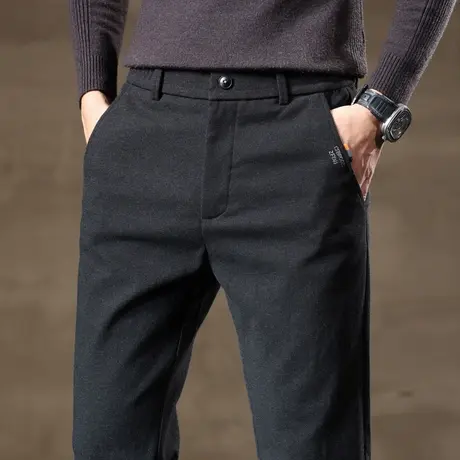 秋季2023年新款商务职业正装黑色西裤春秋款男士小直筒休闲长裤子商品大图
