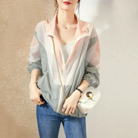 轻薄透气款遮阳服外套女装夏季2022年新款韩版时尚休闲外衣图片