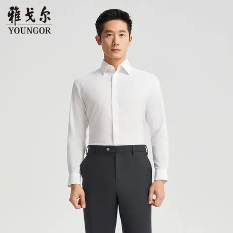 【商场同款】雅戈尔男士长袖衬衫春季新款官方商务休闲长袖衬衫男图片