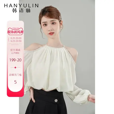 韩语琳长袖衬衫女设计感小众2023新款春秋时尚法式雪纺衫小衫上衣商品大图