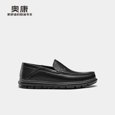 奥康 男鞋2025春季乐福鞋舒适柔软羊皮透气套脚皮鞋门店发货商品大图