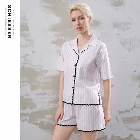 SCHIESSER舒雅铂雅欧洲进口25年春夏新品女士纯棉亲肤家居服套装商品大图