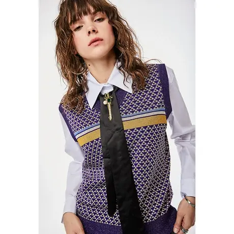 裂帛LIEBOFeng设计师品牌2023年摩登复古风BF风马甲背心女图片