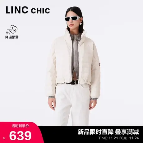 LINC金羽杰短款轻薄羽绒服女2023新款气泡感超轻外套女Y23801016商品大图