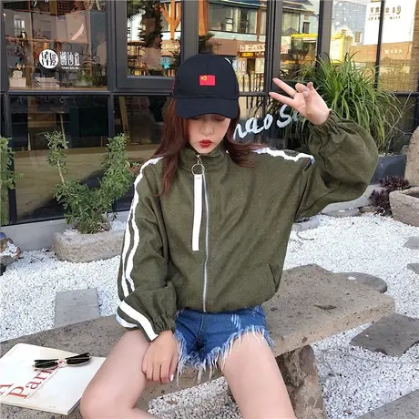 2023春秋新款外套女韩版学生原宿bf风ulzzang宽松ins复古薄款卫衣商品大图