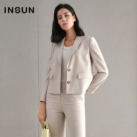 恩裳夏季西单排扣西服外套高级感商品大图