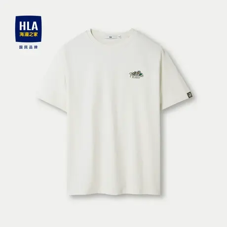 HLA/海澜之家麻烦星球联名系列短袖T恤24春夏新款圆领卡通短袖男商品大图