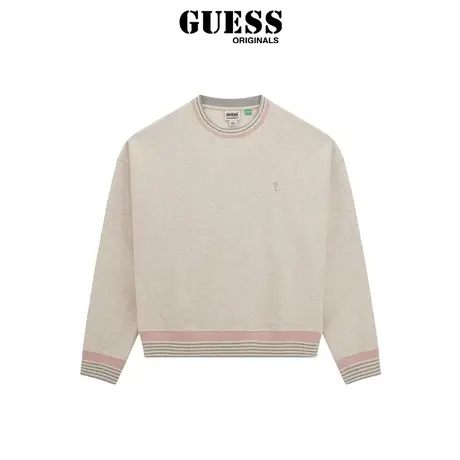 【38上新季】GUESS Originals 24年新款春女士百搭长袖圆领针织衫图片