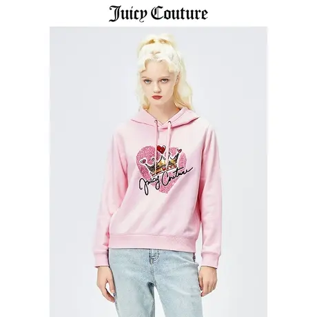 Juicy Couture橘滋连帽卫衣女美式春季新款时尚百搭长袖连帽卫衣商品大图