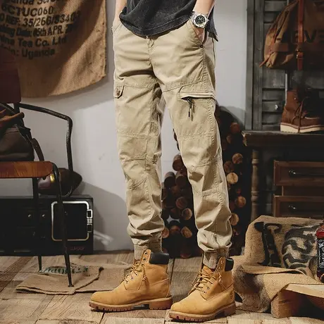 Modi Nick/摩帝尼克时尚潮流百搭男士工装裤宽松多口袋运动休闲裤商品大图