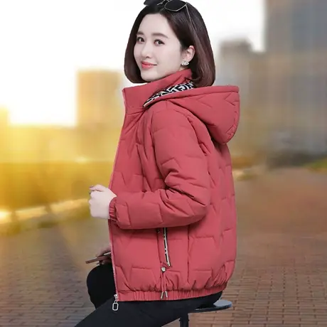 恋上17号短款羽绒棉服女2022年冬装新款洋气中年妈妈女士加厚棉袄图片