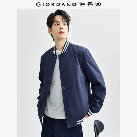 佐丹奴外套男装撞色棒球领梭织飞行员夹克外套 01074074商品大图