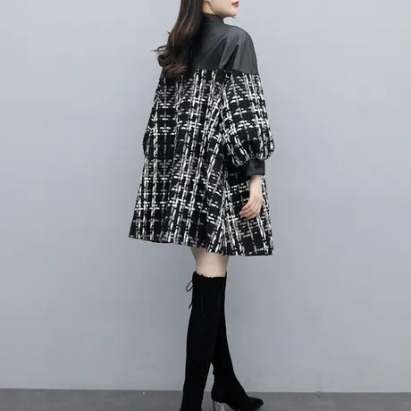 毛呢外套女春秋中长款2023新款今年流行风衣赫本风大衣呢子高级感图片