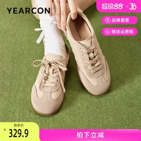 意尔康德训鞋女2025新款春秋休闲运动鞋少女百搭平底板鞋时尚女鞋商品大图