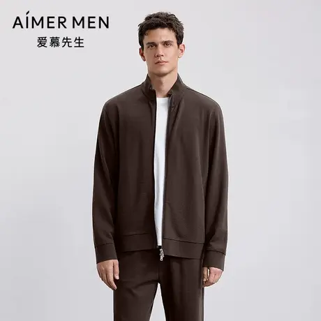 爱慕先生25秋冬轻休闲男士含绵羊毛立领拉链外套上衣NS81M792商品大图