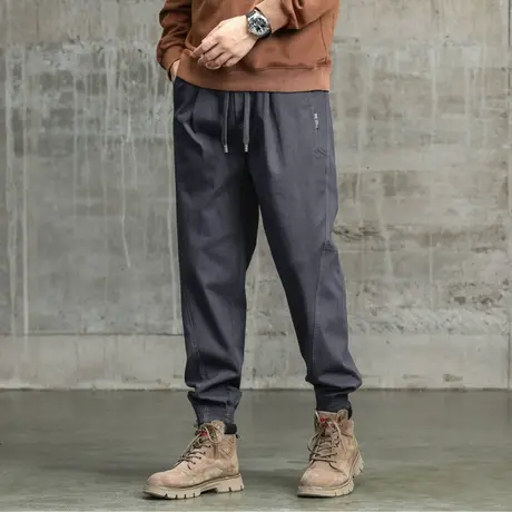 潮流休闲男装裤子百搭工装裤男宽松束脚裤子男款潮流高级感休闲男商品大图