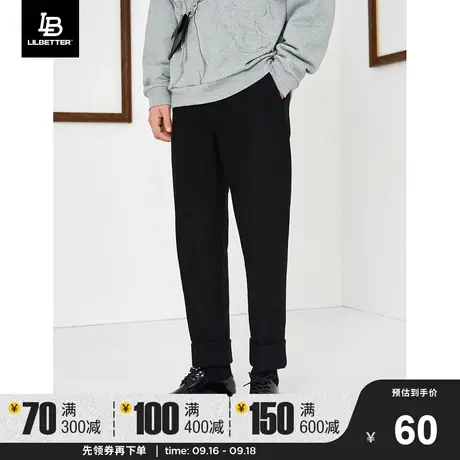 Lilbetter男裤子宽松休闲裤直筒西裤秋冬羊毛裤显瘦男裤潮牌长裤商品大图