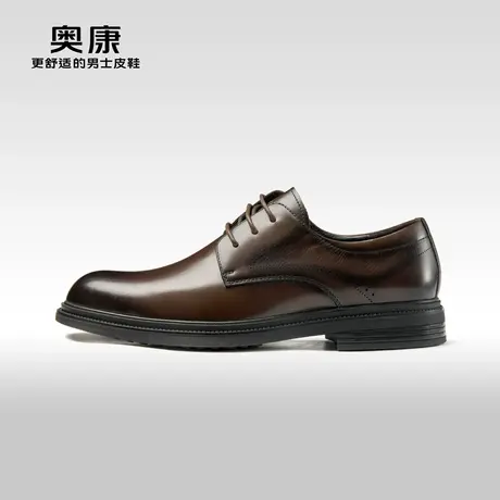 奥康男鞋2023春季新款英伦正装皮鞋男商务德比鞋真皮舒适新郎鞋商品大图