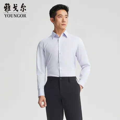 【商场同款】雅戈尔男士长袖衬衫春季新款官方商务休闲长袖衬衫男商品大图