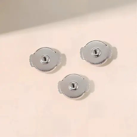 pt950铂金飞碟耳堵防掉耳堵耳钉女飞盘防丢耳壁配件diy金属耳饰商品大图
