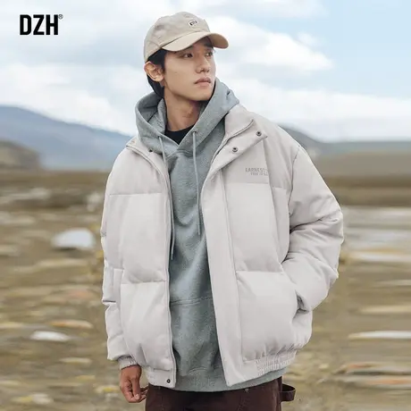 男士麂皮绒棉服男款冬季短款棉衣外套潮高级感2023新款立领面包服商品大图