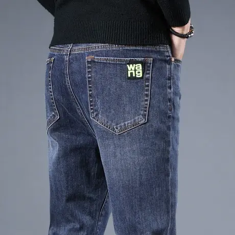 休闲牛仔长裤男士直筒宽松男裤子2024年新款春季春秋款秋冬款潮牌商品大图