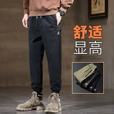 春秋款日系港风潮牌高端休闲裤子秋冬季男生哈伦防风冲锋工装男装商品大图