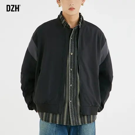 男士飞行员夹克外套男春秋款男装2024新款衣服秋季美式棒球服男款商品大图