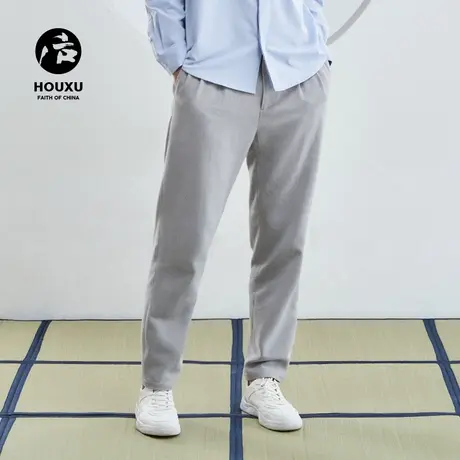 后序休闲裤男宽松锥形长裤子秋季原创中式复古中国风 唐装裤子男商品大图