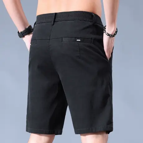 夏季中裤子薄款夏装西装男装短裤男士五分夏裤冰丝休闲正装半截裤商品大图