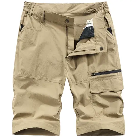 VIP夏季运动短裤男弹力速干五分裤薄款大码宽松直筒工装中裤潮流商品大图