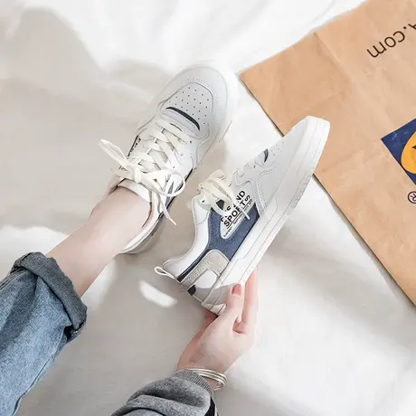 小白鞋女2021春季新款软底女2020爆款平底百搭学生网红轻便板鞋潮商品大图