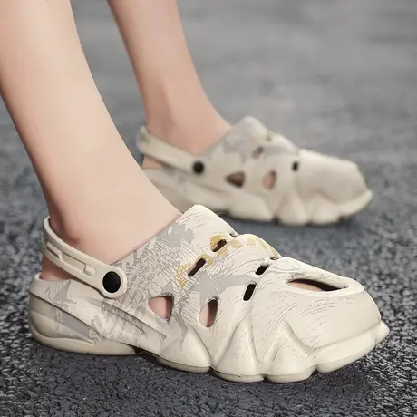 雨鞋男款夏季雨凉鞋厨房防滑鞋户外防滑钓鱼涉水鞋户外防水鞋男士商品大图