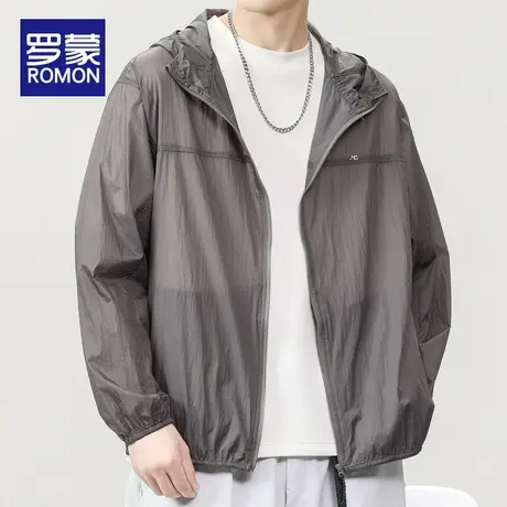 罗蒙夏季薄款速干防晒衣男士户外防晒服2023新款钓鱼防紫外线外套商品大图