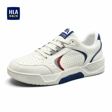 HLA/海澜之家男鞋板鞋百搭撞色休闲小白鞋透气休闲鞋厚底增高板鞋商品大图