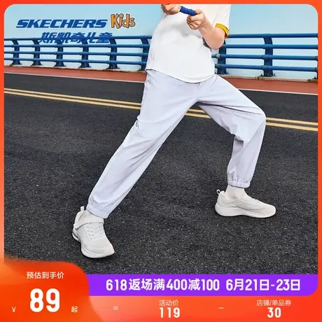 Skechers斯凯奇童装儿童长裤男女童夏季透气宽松运动卫裤束脚裤商品大图