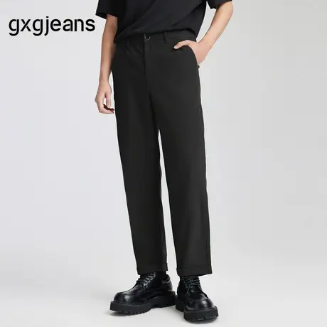 gxg.jeans男装 黑色基础休闲通勤九分裤西裤男裤薄款 25年夏新品图片