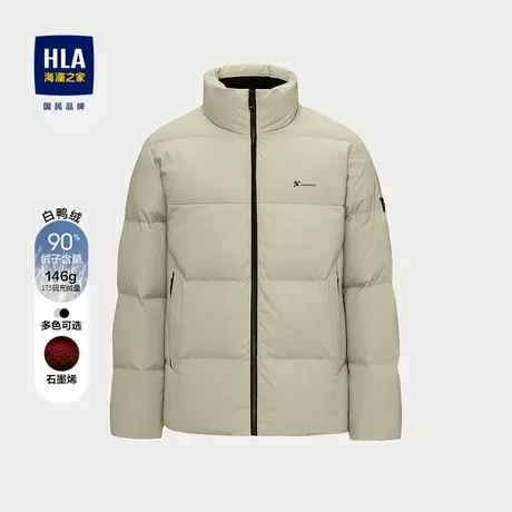 HLA/海澜之家东方空间联名羽绒服24秋冬新立领保暖石墨烯外套男商品大图