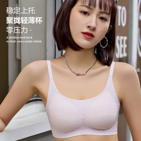 美背内衣女2025新款小胸聚拢上托显瘦无痕薄款抹胸式防走光文胸罩商品大图