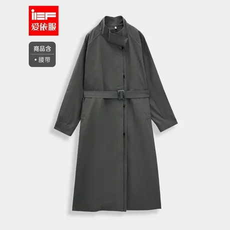 IEF/爱依服2025秋季新款法式英伦风通勤气质高级感百搭风衣长外套图片