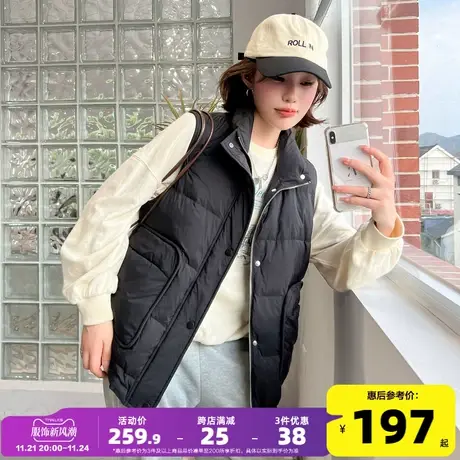 唐狮冬装新款女羽绒马甲图片