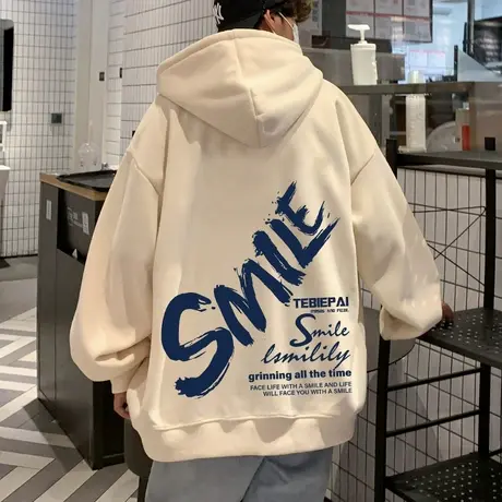 连帽卫衣外套男春秋季拉链开衫港风宽松2025新款oversize美式潮牌图片