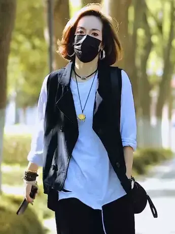 牛仔马甲女秋新款韩版时尚休闲宽松短款黑色坎肩上衣外套女潮ins商品大图