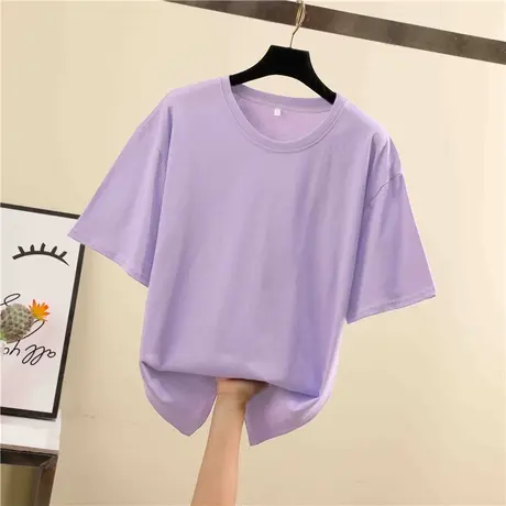 2024年新款春夏季别致小众设计感情侣女装上衣服正肩短袖t恤潮ins商品大图