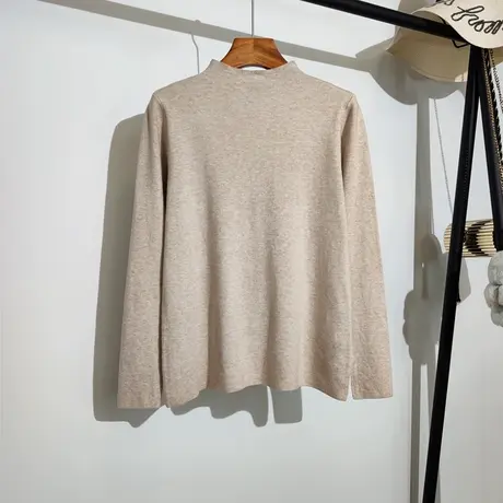 半高领打底衫女秋冬西装内搭毛衣春秋洋气2023年新款长袖针织上衣商品大图