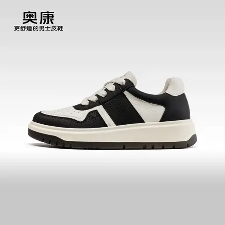 【COMFY-MEX】Aokang奥康秋季新款时尚休闲板鞋男平底拼色鞋商品大图