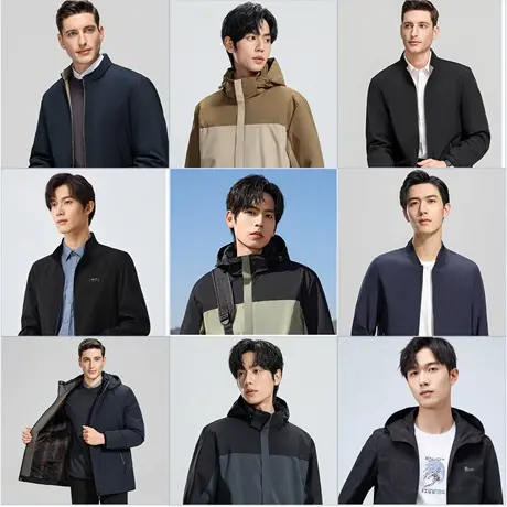 【秋冬外套合集】罗蒙男士冲锋夹克衣服2025秋季新款保暖羽绒服f图片