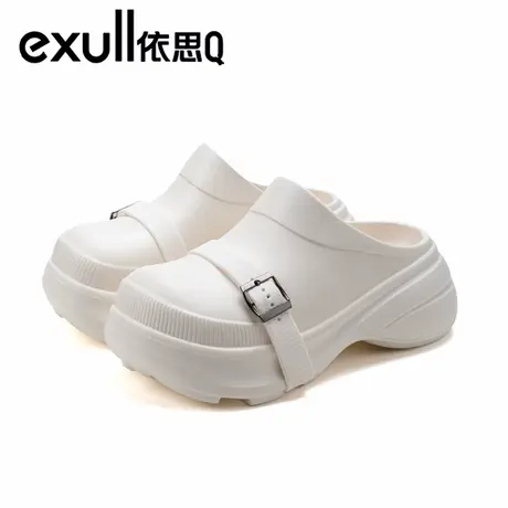 exull/依思Q包头拖女款夏季外穿简约防滑时尚休闲轻便半拖图片