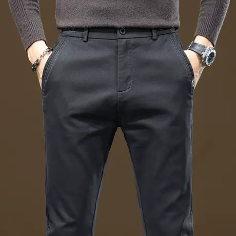 2023年新款男士高端修身直筒西装裤春秋款休闲裤子秋冬季商务西裤商品大图