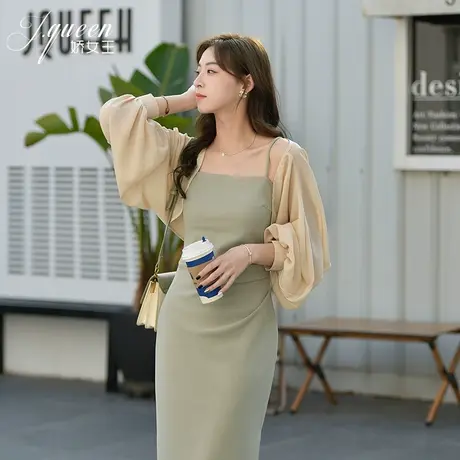 开衫外套女2024夏季新款气质高级感百搭短款外搭薄款雪纺小披肩图片